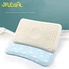 JFLEGAL 0-3 Years Old Newborn Latex Baby Pillow 100% Cotton Pillowcase Babies Almohadas Para Dormir Oreiller Kussen 1