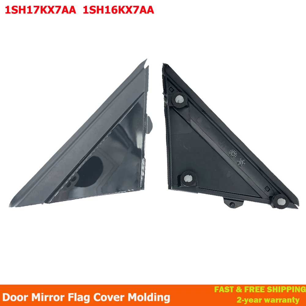 Türspiegel Abdeckung Für Fiat 500 2012-2019 - Paar Glänzend Schwarz