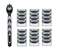 Shaving Razor Blades shaver Manual Shaver Safety Straight Razor Blade Holder Manual Shaver Head Set Replace head mach 3 1
