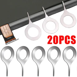 SIM Card Tray Eject Pin Removal Tools Needles Opener Universal Silver Anti-lost SIM Cards Needle Ejectors Cell Phone Accessories