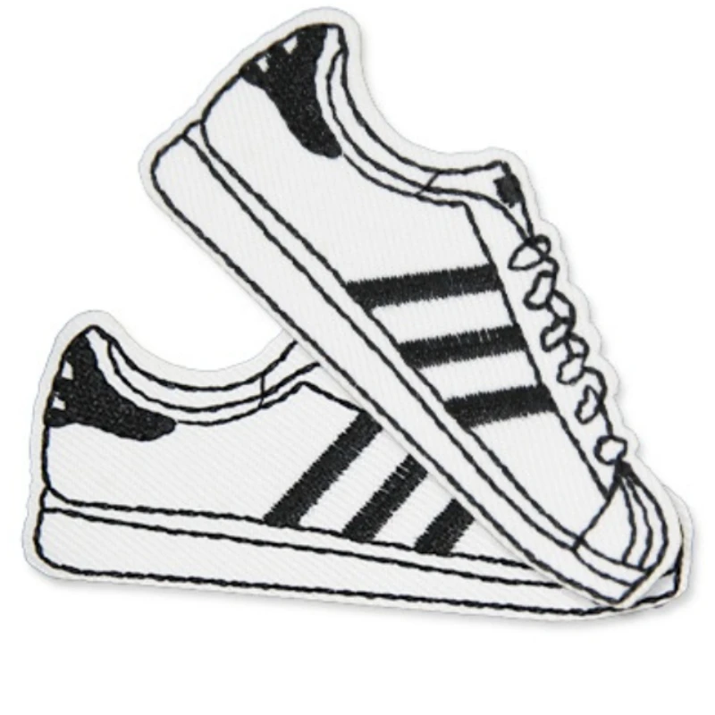 

50 шт./лот Роскошные нашивки с вышивкой для спортивной обуви кроссовки на высоком каблуке роликовые коньки Одежда Украшение Аксессуары Ремесло Аппликация