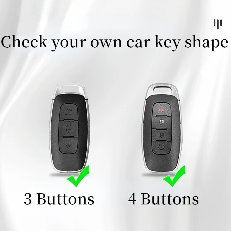 Custodia per portachiavi a distanza per auto in lega colorata di moda Gel di silice per Nissan Qashqai Altima 2022 - S48980d41dfe24ffc8f348d28ef7cc983s