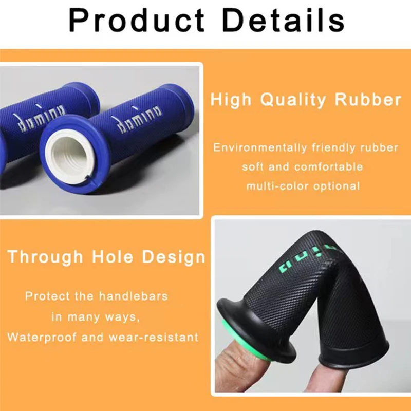 Motorcycle Grips Handle Bar For KTM YAMAHA Universal Pit Bike Motocross Motorbike Rubber GEL 7/8 22 24mm motorcycle handle grips