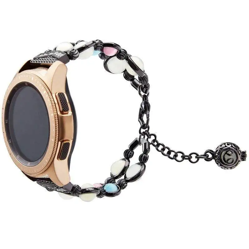 Correa de Metal Luminoso, Pulsera Clásica de 22mm y 20mm