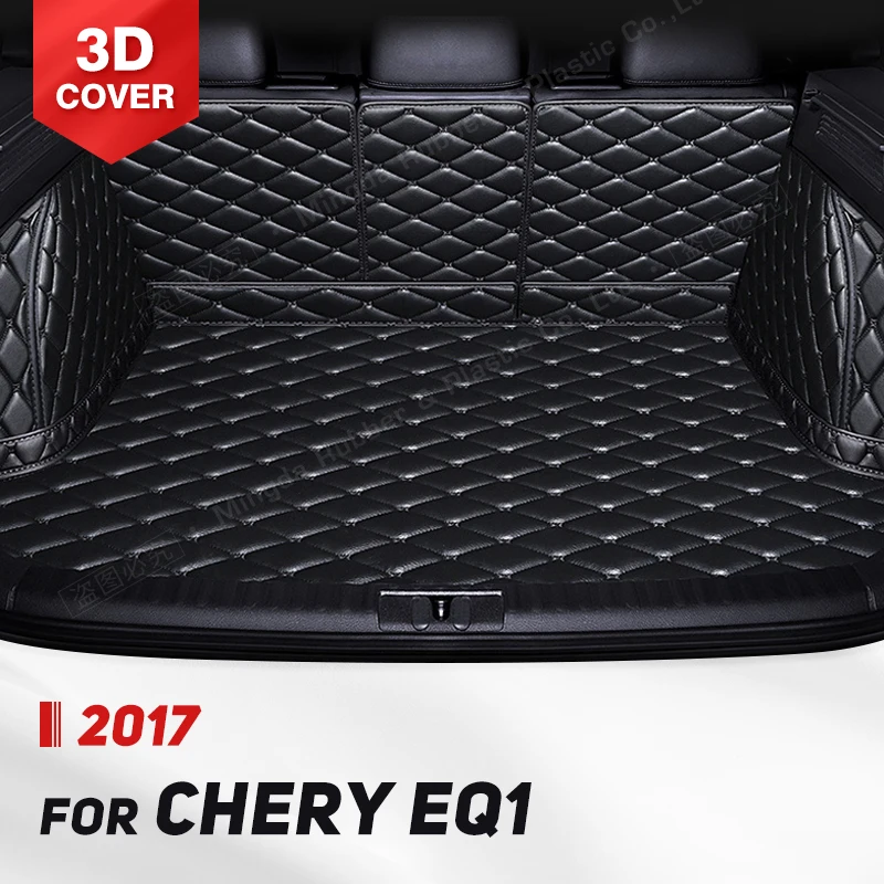 

Автомобильный коврик для багажника с полным покрытием для Chery EQ1 2-Seat 2017, автомобильный коврик для багажника, подкладка для груза, защитные аксессуары для интерьера