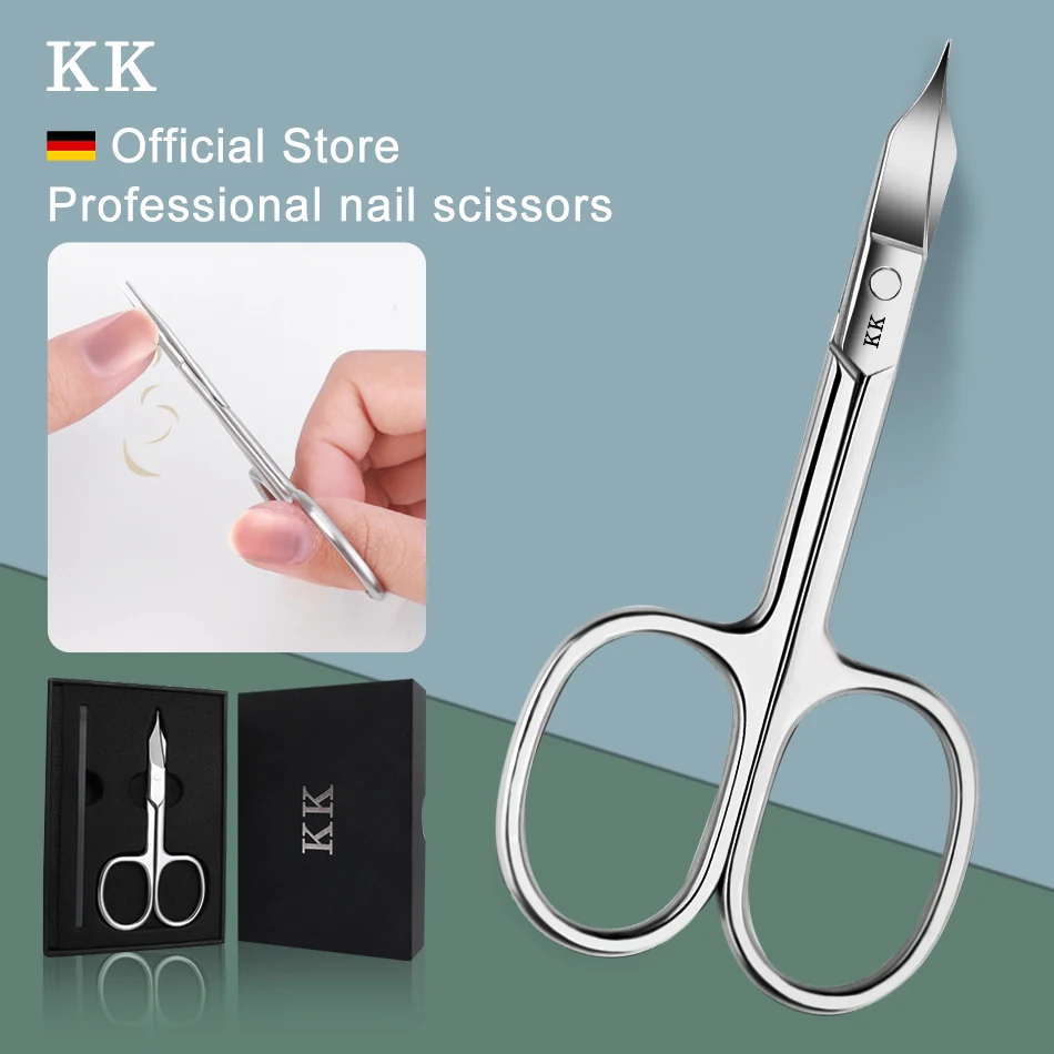 KK Nail Scissors Professional Nail Clippers Set Stainless Steel Manicure Tools Nano Glass File Nails Cutter Hand Care Foot Care