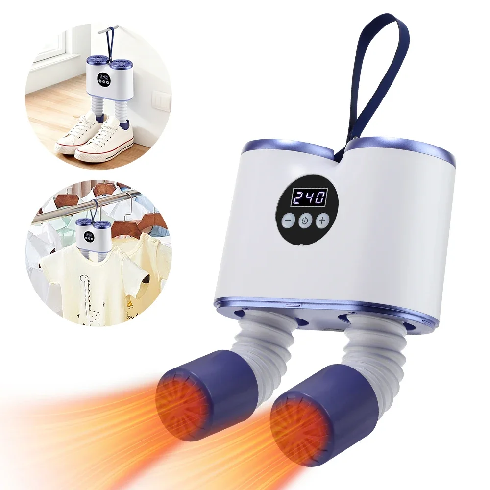 Portable Shoe Dryer with Fan Heater Intelligent Quick-Drying Ski Boot Dryer with Timer Boot Dryer for Work Boots Sneakers Socks 1