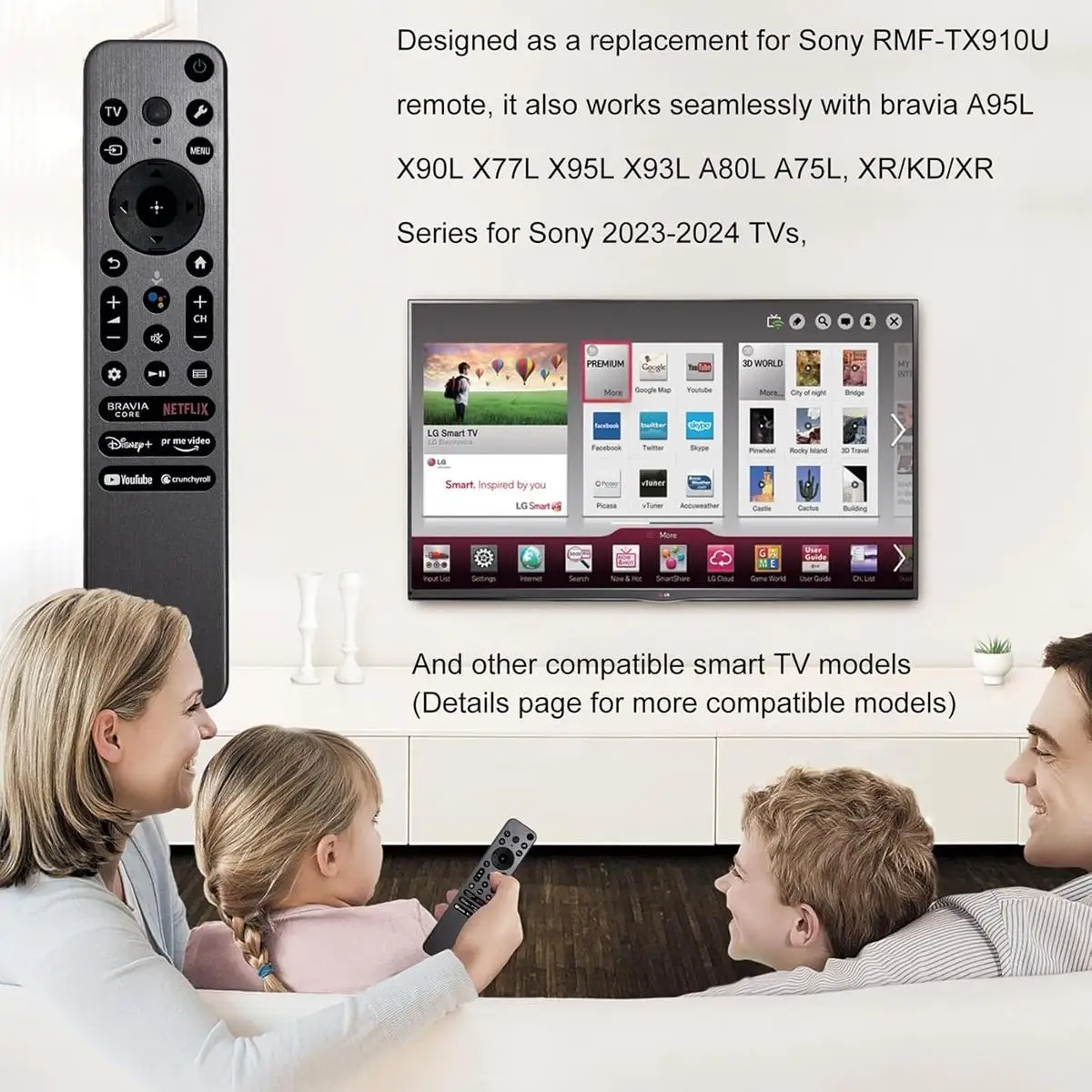 새로운 음성 리모컨 RMF-TX910U 백라이트  스마트 TV XR-65A80L KD-65X85L XR-42A90K KD-85X80L XR-65X90L XR-65X95L 호환