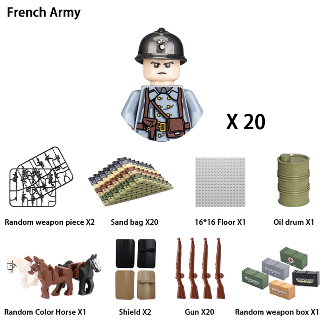 Military Soldier Block Figures 5