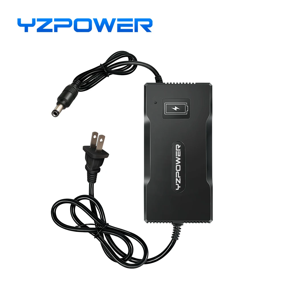 YZPOWER 54.6V 4A lithium battery fast charger 13S 48V smart DC charger power tool lithium battery pack universal fast charging battery charger fast charger