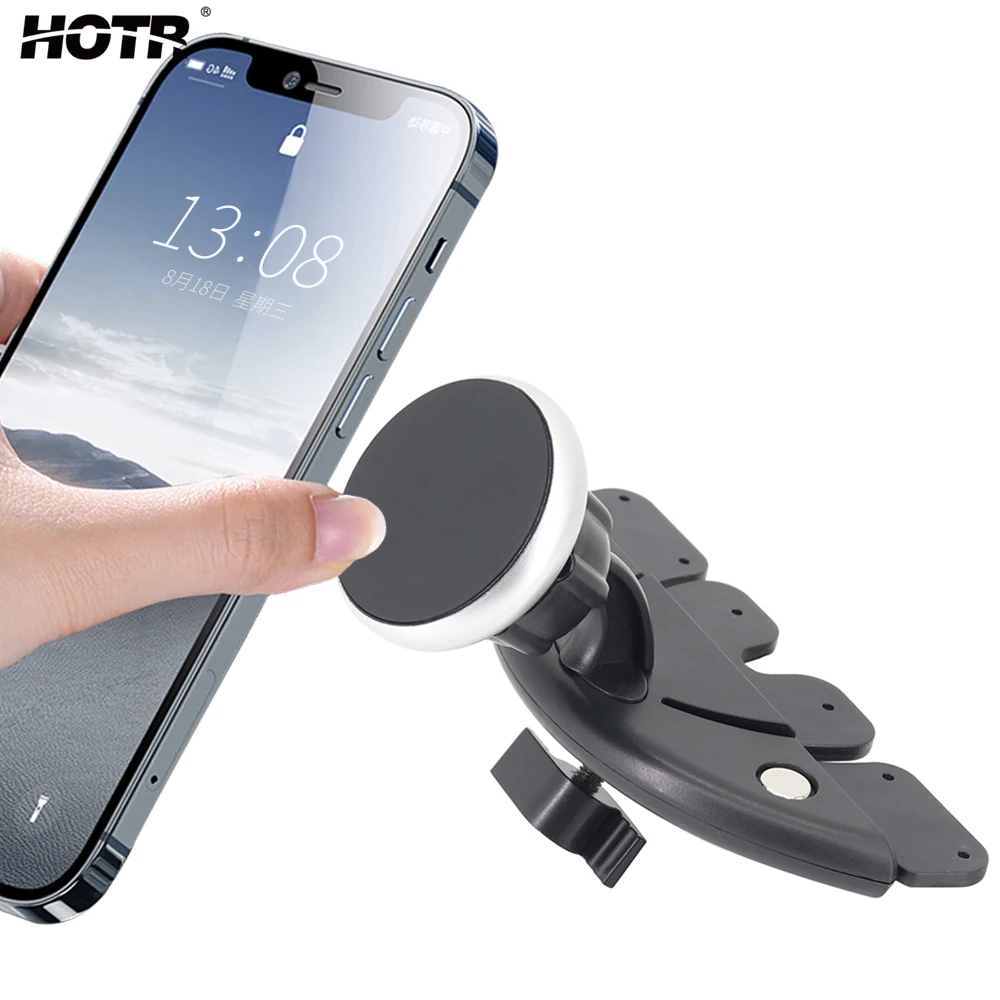 Holder CD Slot Car Phone Holder Stand Mount Support 360 Rotatable CD Insert GPS