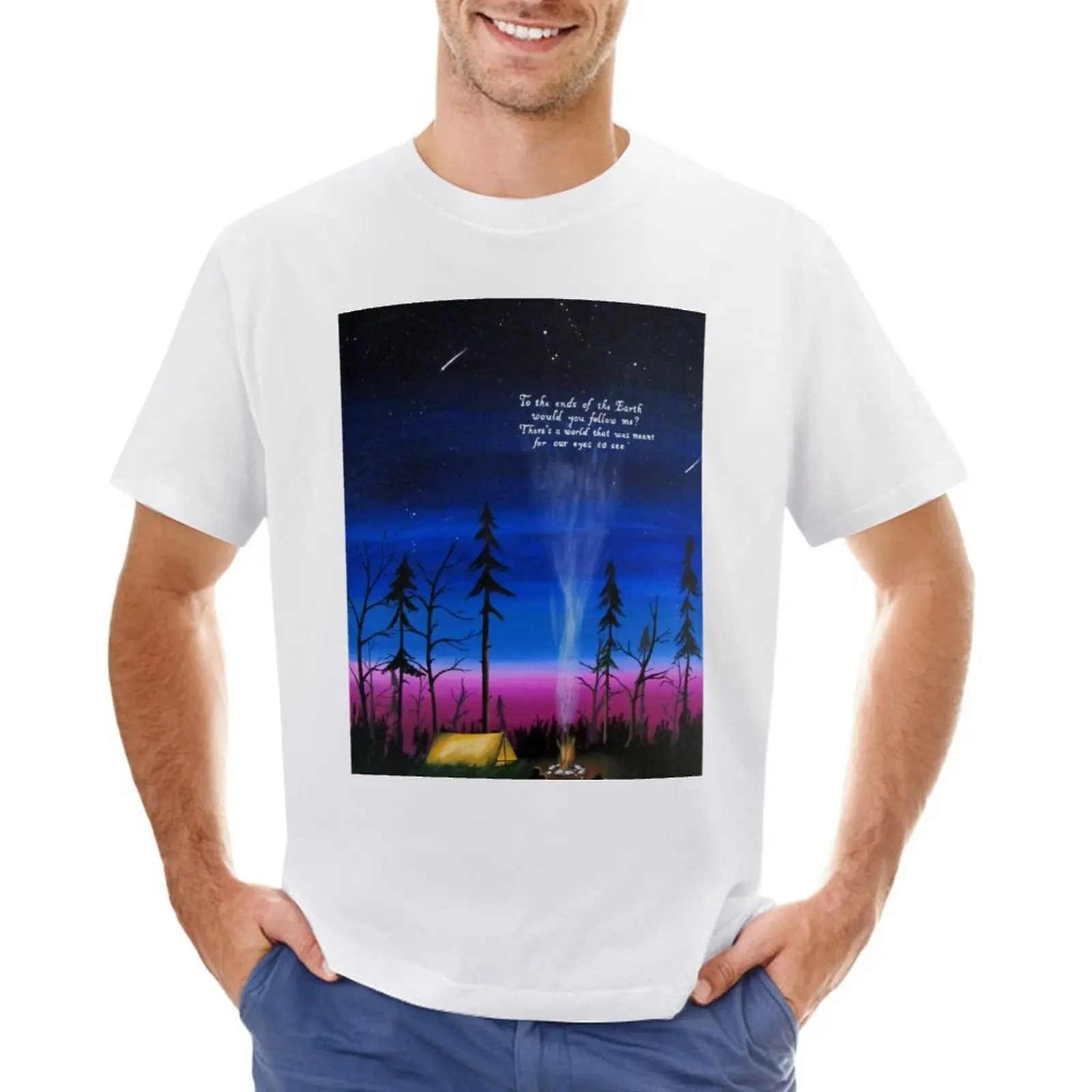 

ends of the earth T-Shirt heavyweights oversizeds mens white t shirts