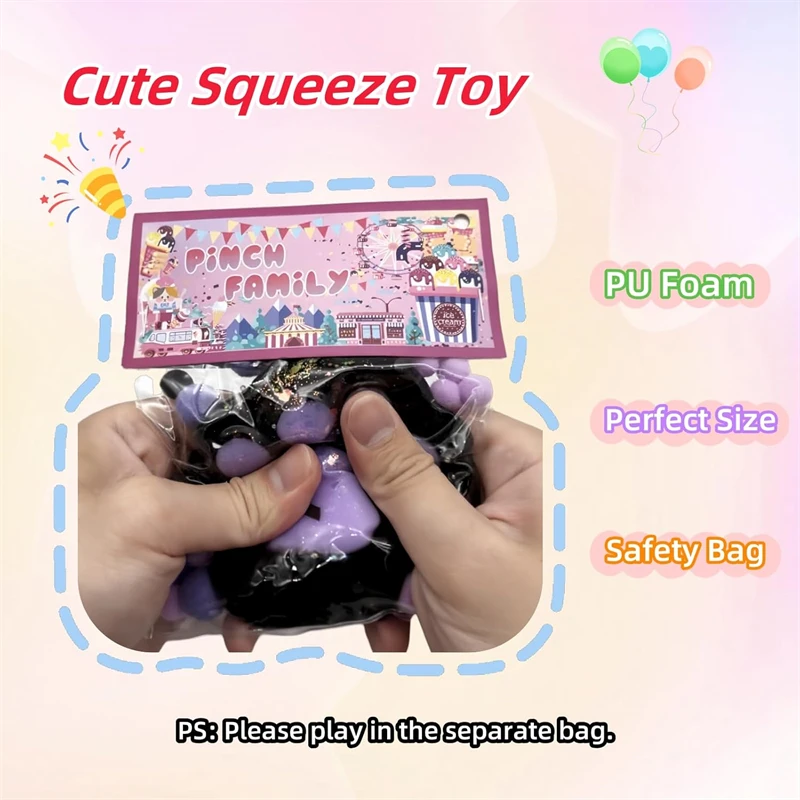 Squishy Cat Paw Stress Relief Toy – Soft Kawaii Squeeze Toy for Anxiety Decompression Sensory Fidget Gift for Kids & Adults - Bilde 2