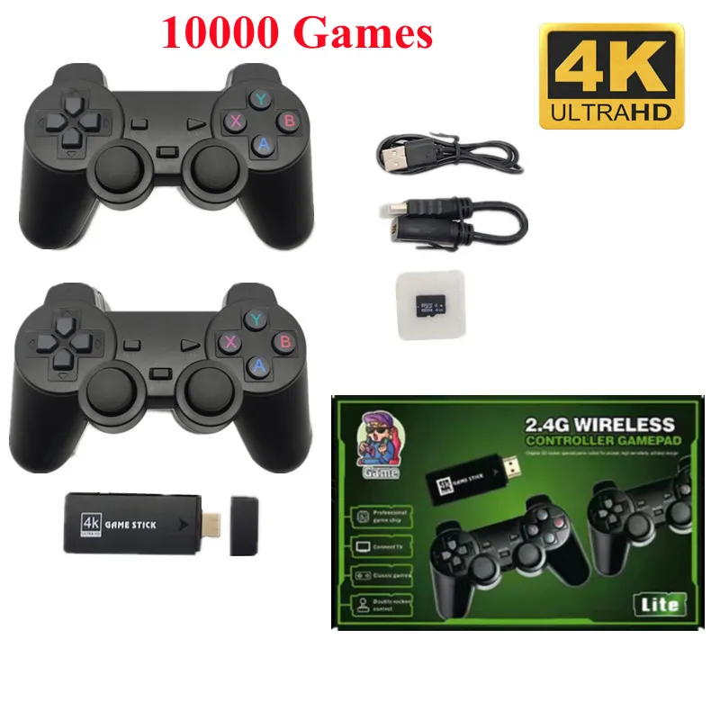 Classic Retro Wireless Video Game Stick Console 10000 Games Retro Classic Family 2.4g Wireless