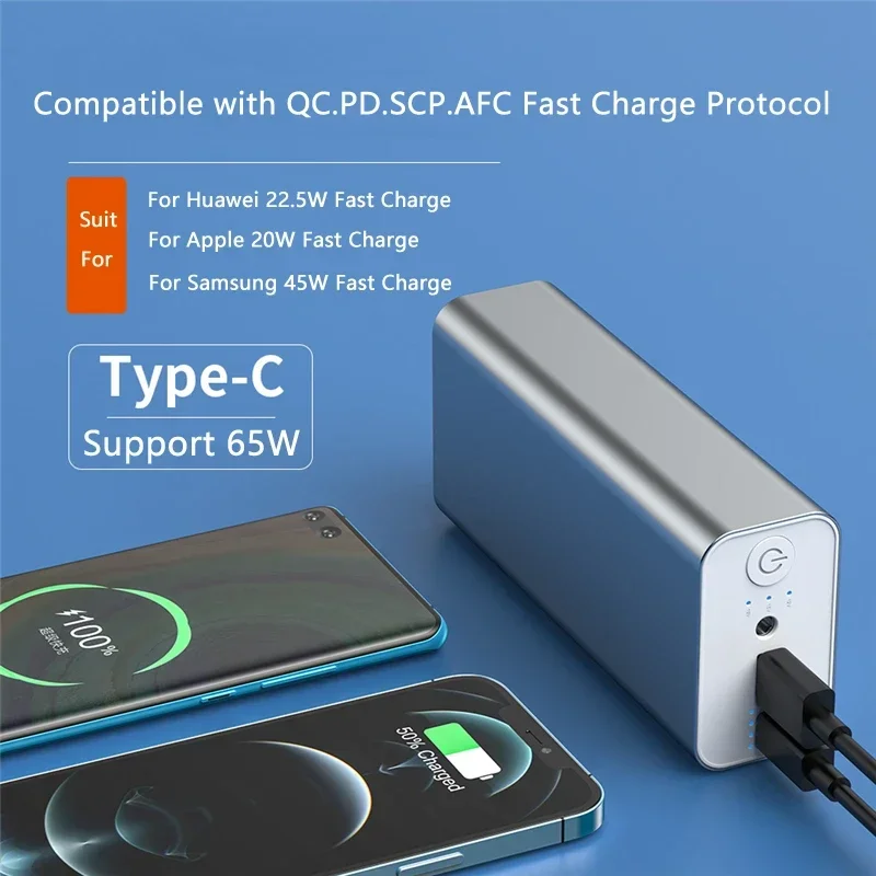 30000mAh PD 65W Fast Charging Powerbank For IPhone 15 13 11 Huawei Xiaomi Samsung Laptop Powerbank with 76W DC Output Power Bank 3