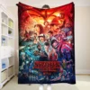 Stranger Things Custom Blanket Double Bed Blankets for Decorative Sofa Bedspread on the Bed Throw Blankets and Bedspreads Anime 1