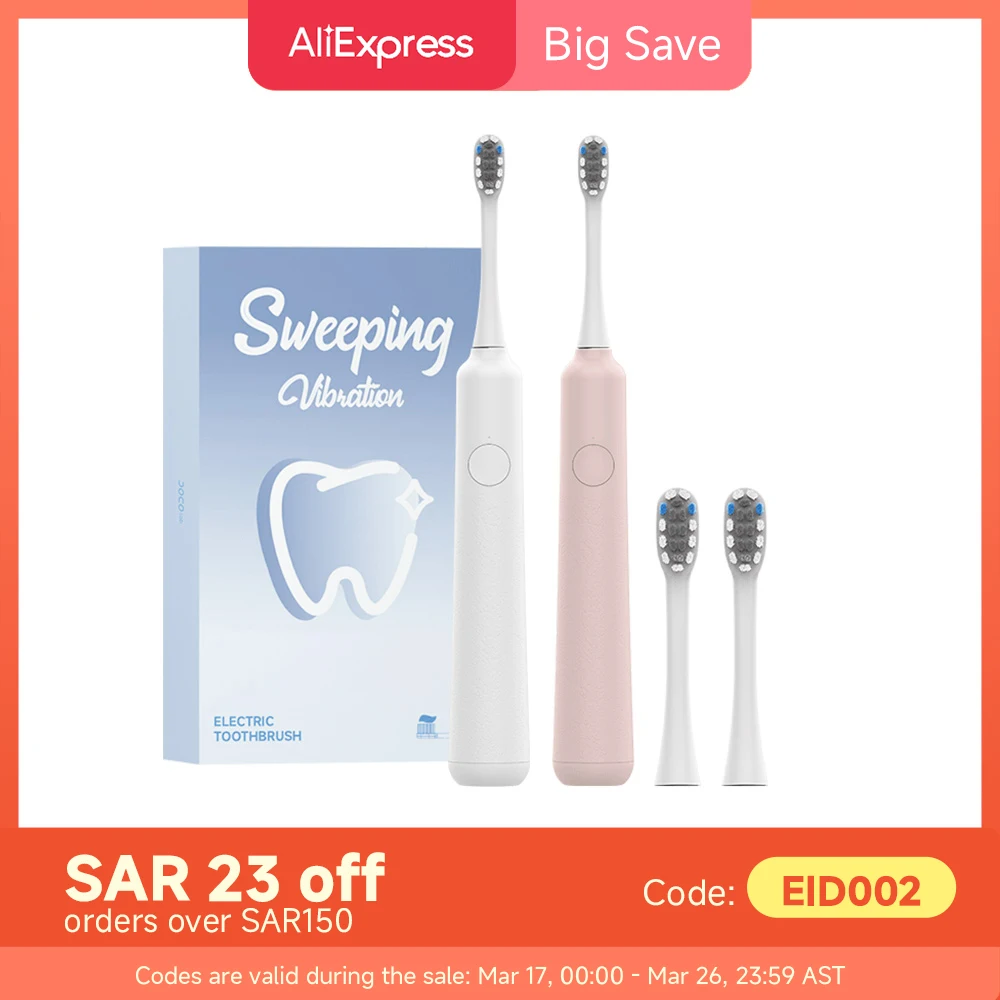 DOCOLAB Electric Toothbrush sonic vibration brush 3-gear Mode USB Charging IPX7 Waterproof Personal care appliances 1