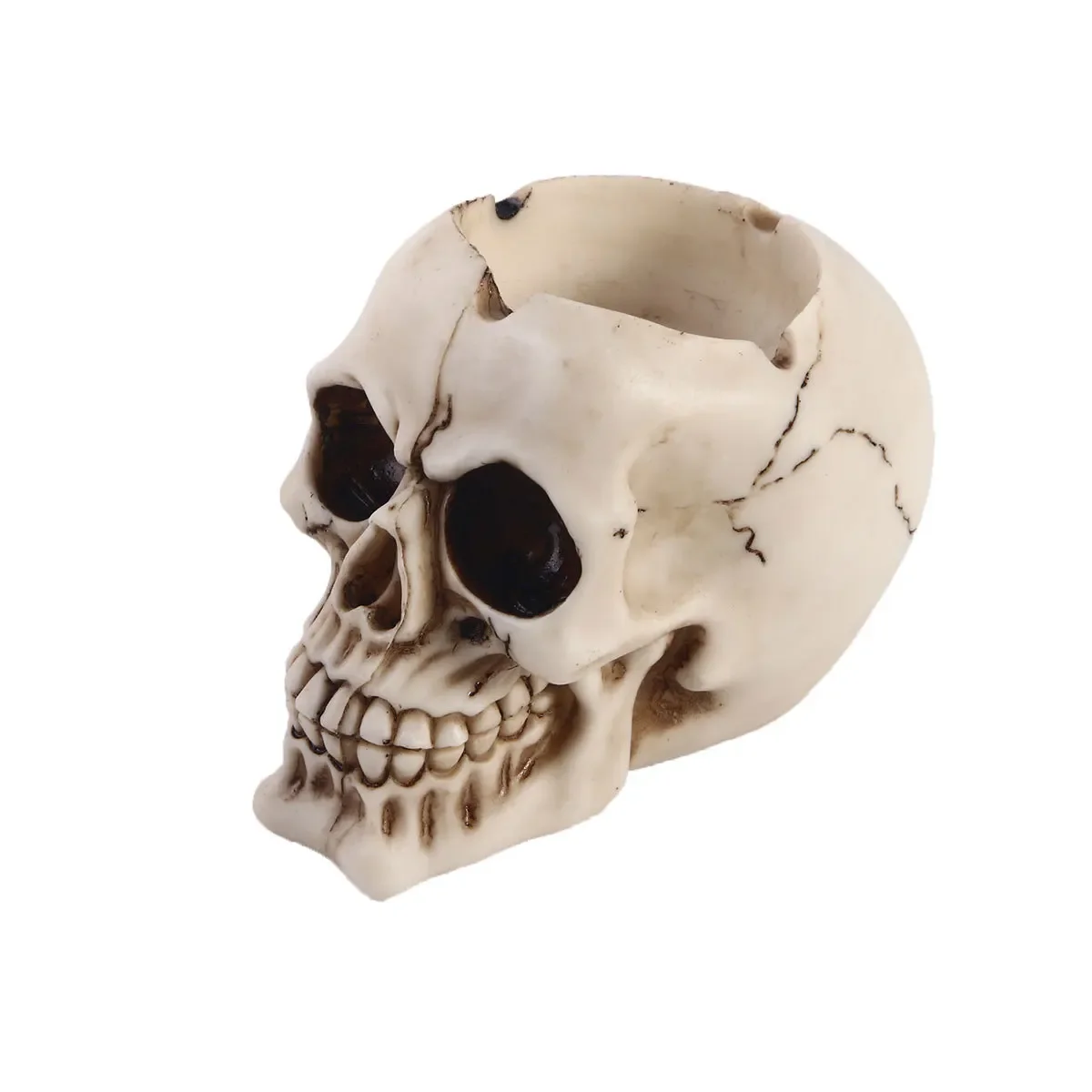 

11cm Resin skull head ashtray creative design personalized gift home office Decor Desktop Art Crafts Gift
