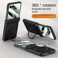 For MOTO Razr 60 60Ultra 360° Rotating Skin Magnetic Lens Full Protection Tempered Glass Film Magnetic Drop Resistant Phone Case