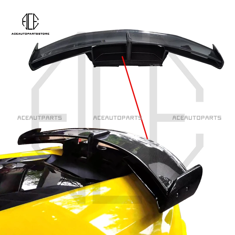 

Real Carbon Rear Wing Spoiler for Lamborghini Huracan LP580 LP610 evo spyder Coupe 2-Door 2014-up