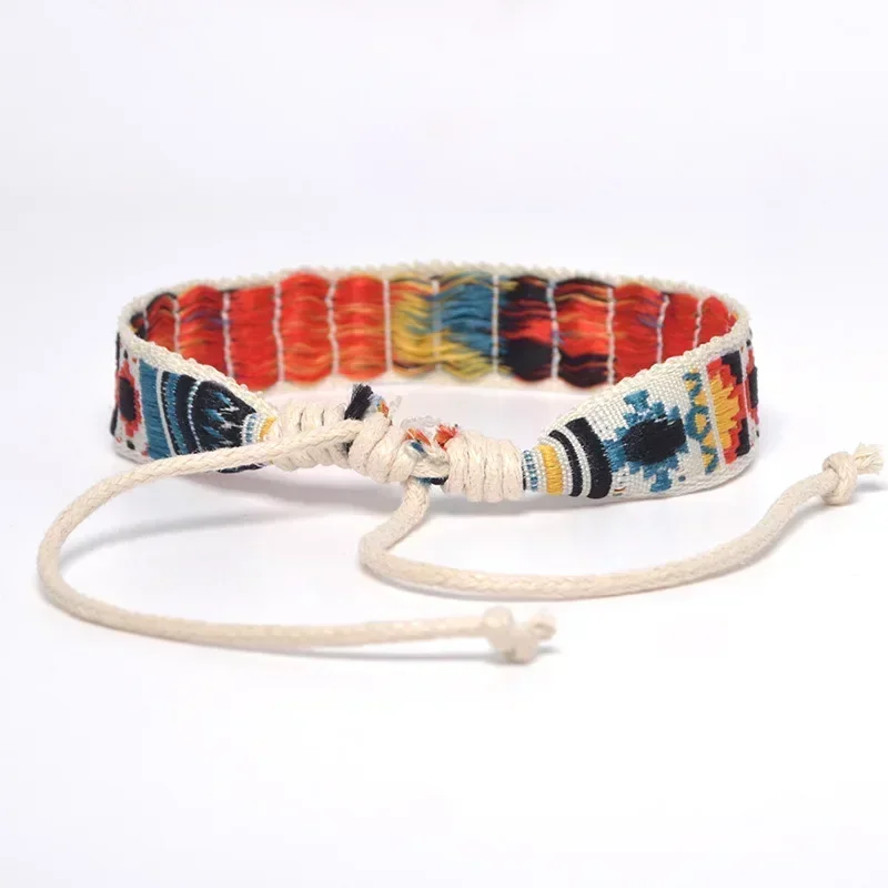 Bohemia Style Weave Rope Friendship Bracelets For Woman Men Cotton Handmade Charm Bracelet & Bangles Ethnic Jewelry Gifts bracelet jewelry
