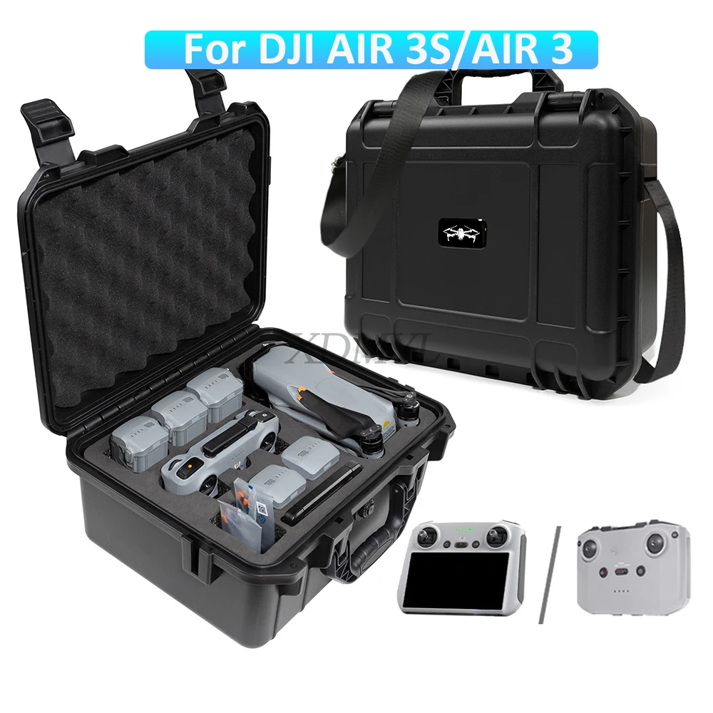 Explosion-proof Box For DJI Air 3/AIR 3S Hard Shell Waterproof Carrying Suitcase for DJI RC 2/RC N2/RC N3 Controller Accessory