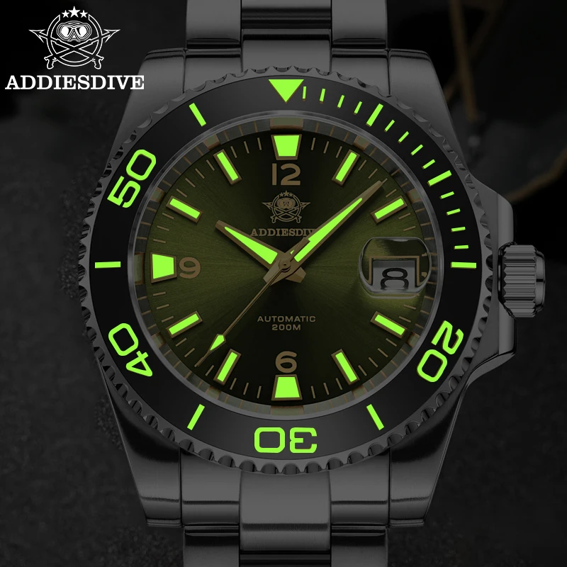 ADDIESDIVE AD2085 Automatic Mechanical Watch reloj hombre Japan
