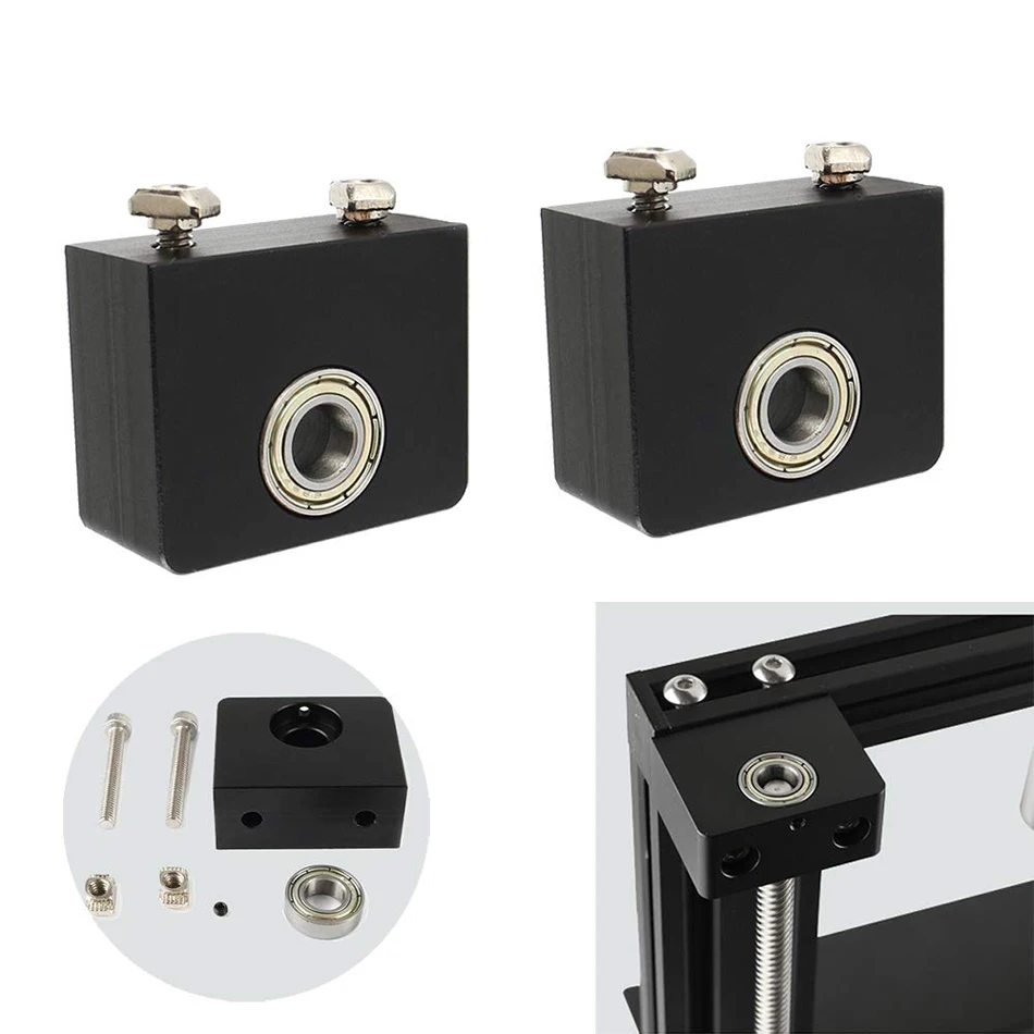 

Модернизированный алюминиевый ходовой винт с вертикальной осью для 3D-принтера, для Creality CR-10 Ender 3 Pro Ender 3 V2, металлический держатель подшипника с вертикальной осью