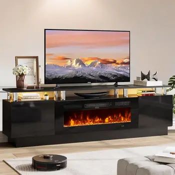 70" Modern TV Stand & Media Console with Storage Shelves — Fits TVs up to 80" 1