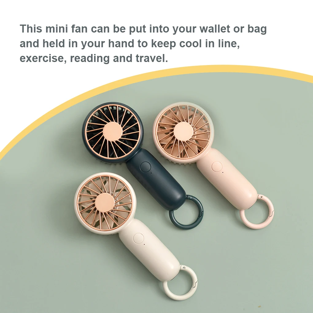 Mini Fan Summer Hand Held fan USB Rechargeable Portable Fans For Outdoor Backpacking Camping Picnicking Study Cooling Fans new astronaut shape hand held fan portable mini usb small fan with lanyard three speed high wind mute fan