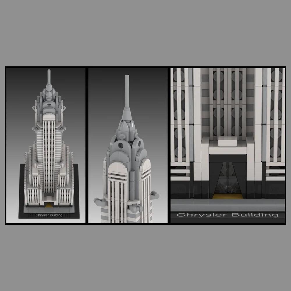 MOC-30051 Chrysler Building Block Model Spliced Toy Puzzle Kids Gift model building kits model building blocks