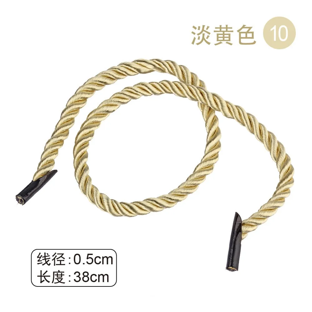 Jute Rope Cotton Rope Nylon Rope Silk Rope Polyester Rope Polypropylene Rope Packaging Cord Twisted Gift Bag Rope 38cm Wine Box Handle Replacement String Paper Box Carrying Rope DIY Craft Braided Decorative Portable