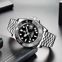 PAGANI DESIGN hommes montre GMT40mm montre mécanique haut de gamme verre saphir acier inoxydable étanche horloge RelogioMasculino cadeau 5