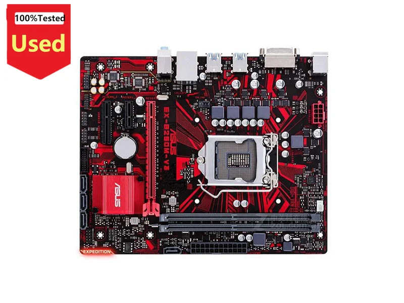  ASUS EX-B250M-V3 For Intel B250 B250M DDR4 32GB Motherboard LGA 1151 i7/i5/i3 USB3.0 SATA3 Used