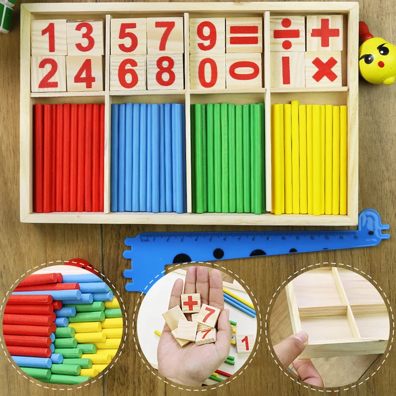 Gioco Matematico Montessori | Bastoni Numerici Per Bambini 3-7 Anni | Giocattolo Educativo