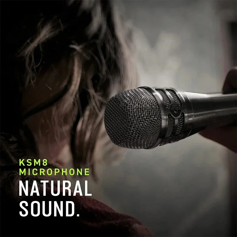 KSM8 슈퍼 카디오이드 다이나믹 보컬 마이크, 무대 공연용 전문 유선 마이크, 노래방 녹음 노래
