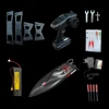 UDI RC UDI022 Brushless Remote Control Boat Boat for Adults with 3S 4S 2 Sets of Batteries 25 Inch 30mph+ 50km/h + Alloy Steel 5