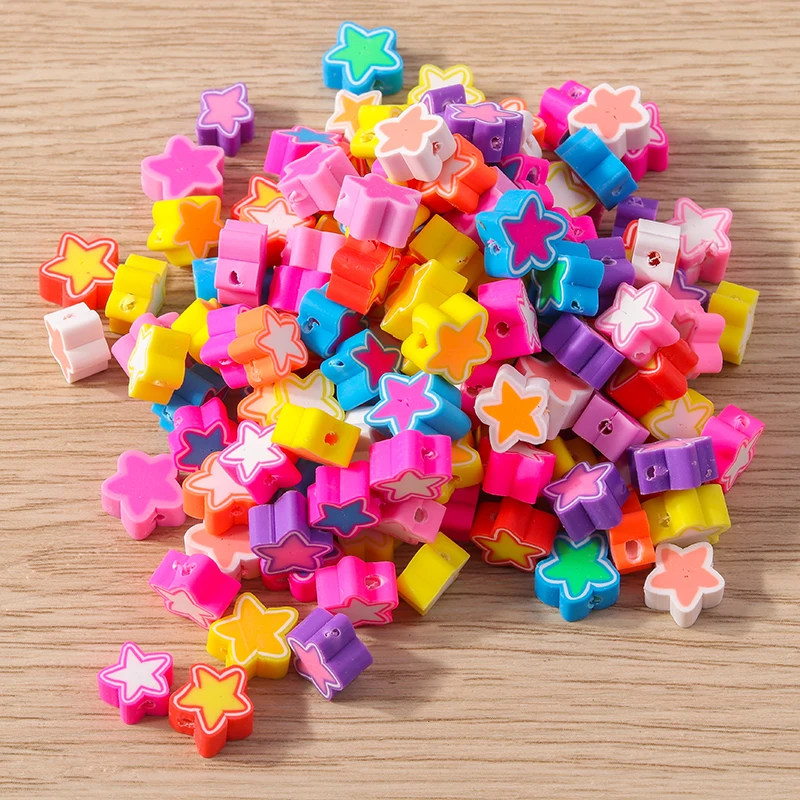 Tusember 100 Stück bunte Tiere Schmetterlingsform Ton Spacer lose Perlen für DIY Armband Halskette Schmuckherstellung Zubehör – Detail 12