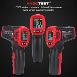 Habotest – thermomètre numérique industriel de poche, pyromètre professionnel à piles, sans Contact, 30 ℃ 550 ℃ 