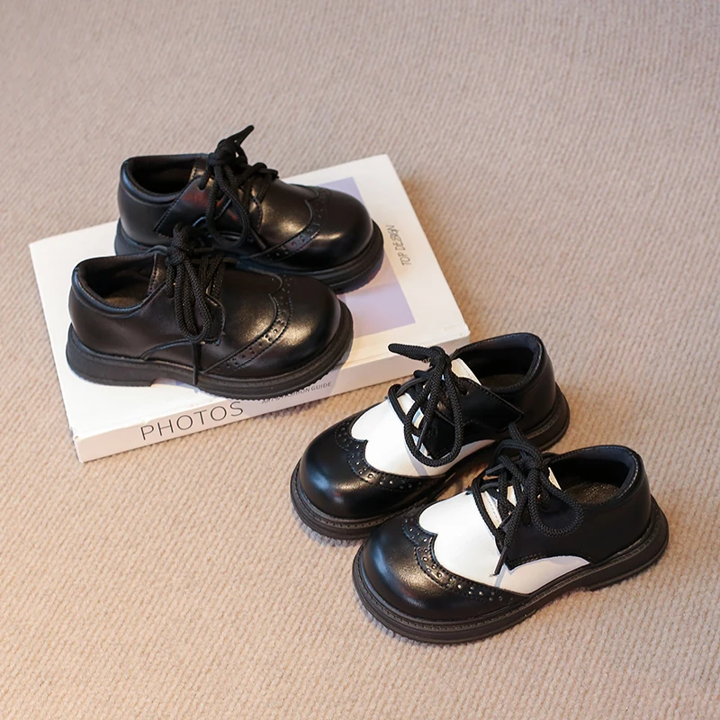 Leather Kids Casual Shoes for Boys and Girls