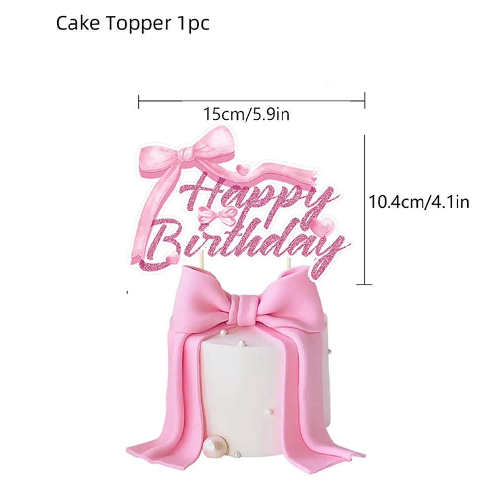 30 Pack White Satin Ribbon Bow Cake Toppers - 5.7x3 Inch, Coquette Theme For Birthday Wedding Decor - View #9