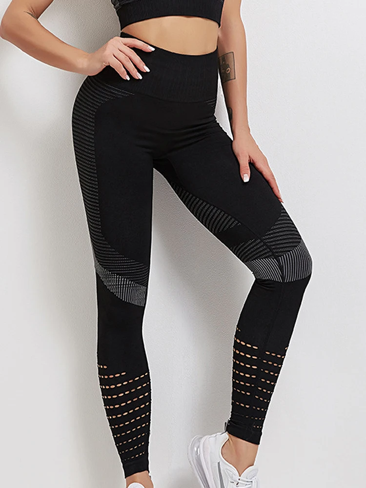 Seamless Leggings Women Speckled Soft High Waisted Workout Tights