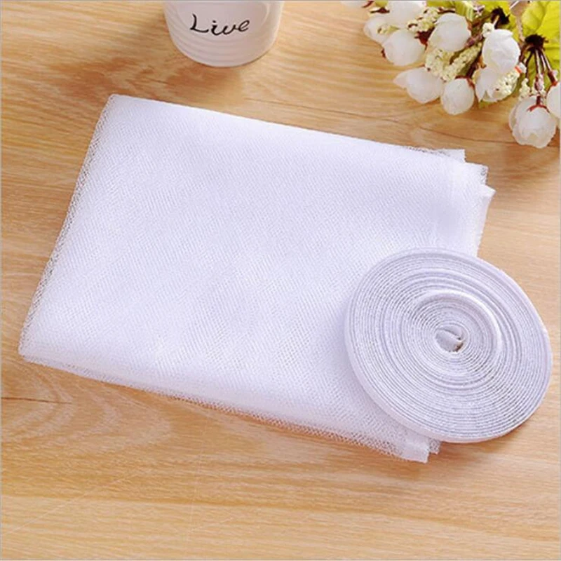 Anti Mosquito Window Screen Self-Adhesive Invisible DIY Encryption Free Velcro