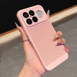 Custodia per telefono con protezione in vetro full lens ultra sottile per dissipazione del calore - Cover protettiva in PC migliorata