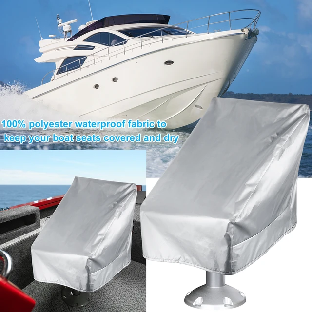 Boat Seat Cover Canvas Seat Covers Waterproof Boat Folding Seat Cover  Durable Weather Resistant Fishing Chair Protective Cover