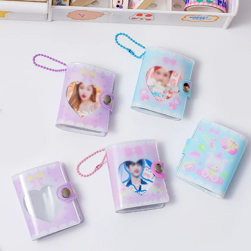 

2 Inch Mini Photo Album Pvc Photocard Holder Kpop Binder Small Card Holder Photos Collect Book Scrapbook Postcard Storage