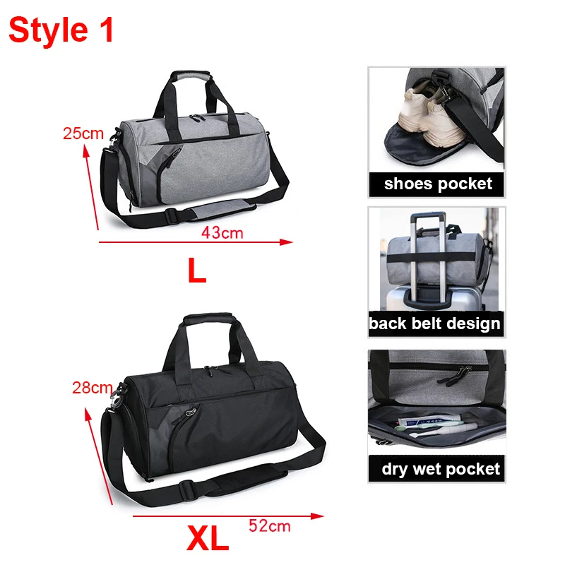 Men Gym Bags For Training Bag Tas Fitness Travel Sac De Sport