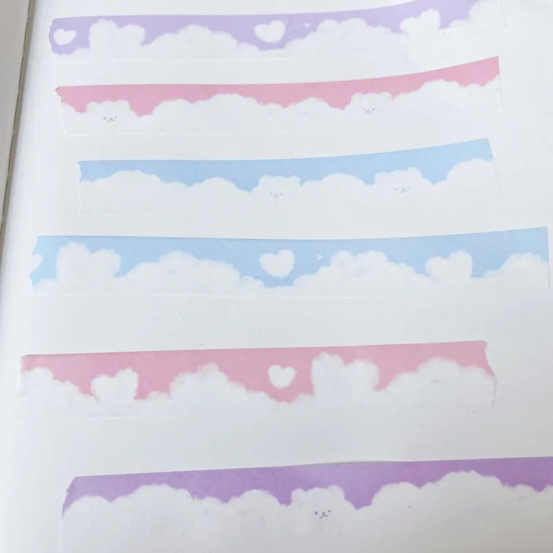 Kawaii Cloud Baby Blue Washi Tape Kawaii Stationary Cute Washi Tape Kawaii  Washi Tape Cute Washi Tape Korean Inspired Stationary 