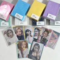 MINKYS Candy Color Glittery Love Heart 50pcs/pack 61mm*91mm Kpop Toploader Photocard Sleeves Idol Photo Card Protective Bag 1