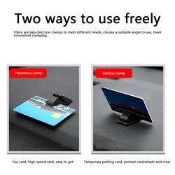 Portable Car Parking Card Holder - Interior Accessories Organizer Clamp